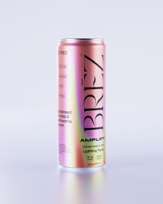 Amplify | 12oz Watermelon Lime Uplifting Tonic | 5MG THC, 5MG CBD | Wholesale | 24 cans